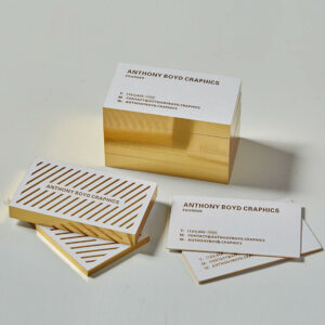 Custom Visiting Card Business Card Printing With Gold Foil Stamping