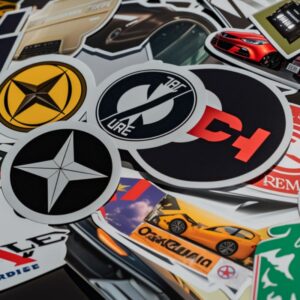 custom Printed pvc sticker adhesive custom stickers