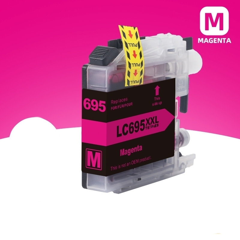 SKU-03-LC695XL-M红色【大容量2400页】染料墨水-不
